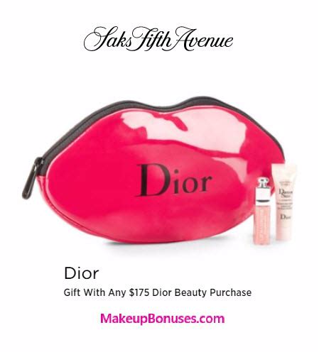 dior free gift with purchase.